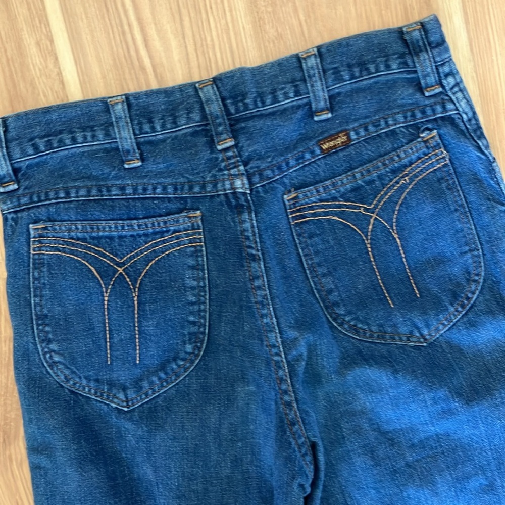 Vintage Wranglers 1970s Flare 27w 27in - image 3